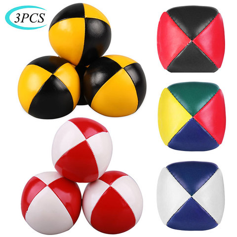 3PCS Net Set Suit Professional Juggling Ball Acrobatics Toss Ball Educational Toy Children Fun Sports Pu Soft Juggling Ball Toys ► Photo 1/6