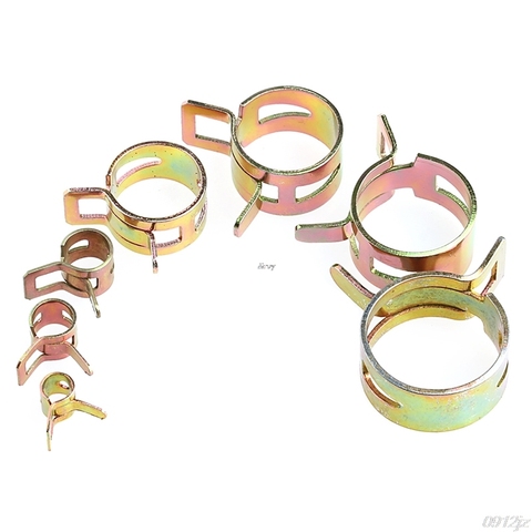 10Pcs 6-22mm Spring Clip Fuel Line Hose Water Pipe Air Tube Clamps Fastener ► Photo 1/5