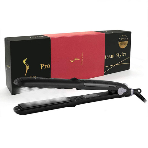 Flat Steam Iron Hair Straightener Professional Ceramic Vapor with Argan Oil Infusion Straightening Hair Flat Iron Steampod ► Photo 1/1