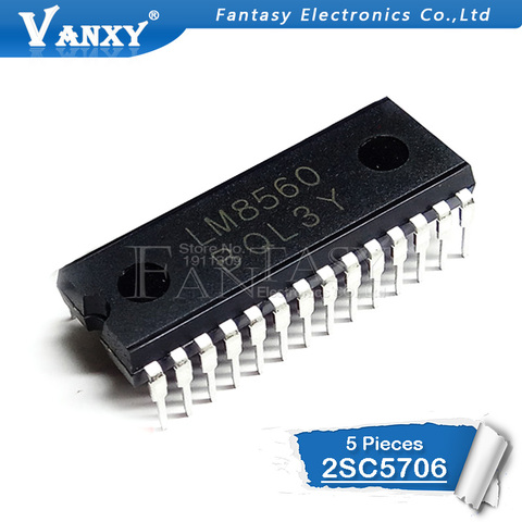 5pcs LM8560N DIP-28 8560 DIP28 LM8560 DIP IC ► Photo 1/2