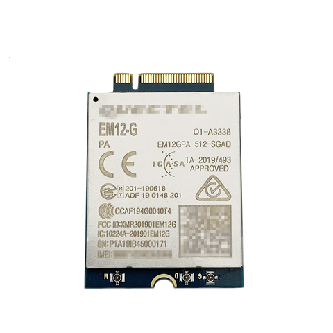 Quectel EM12-G Cat-12 LTE-A Pro module 600Mbps downlink and 150Mbps uplink peak data rates  EM12GPA-512-SGAD EM12 ► Photo 1/3