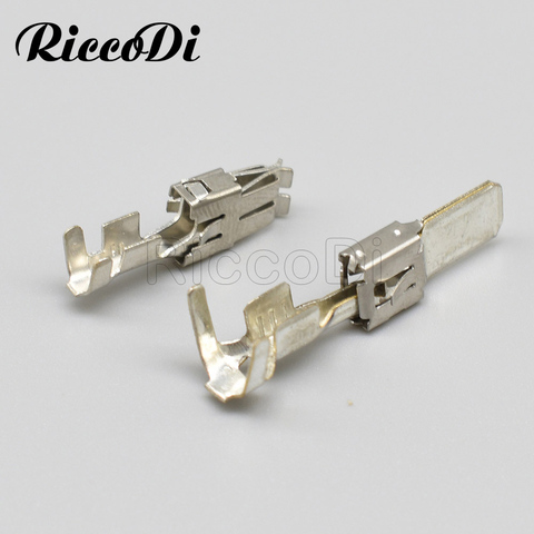 20/50Pcs 6.3mm Series Automotive Car Splices Wire Terminal Non-insulated Male Female Crimp Terminals DJ6218B-E6.3B DJ6116-6.3C ► Photo 1/5