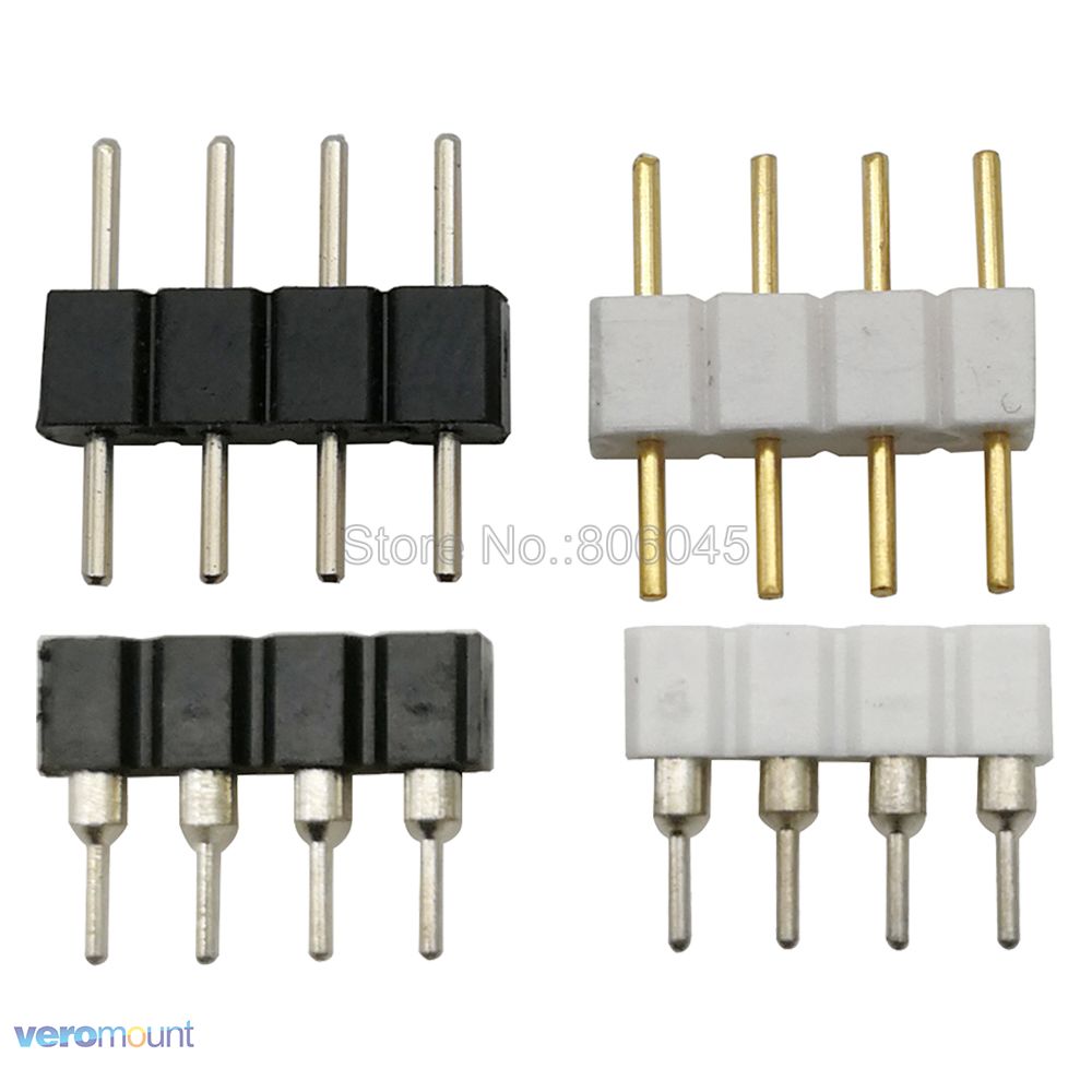 10pcs 4Pin 5Pin 6Pin RGB RGBW RGBWC Connector Adapter Male & Female ...