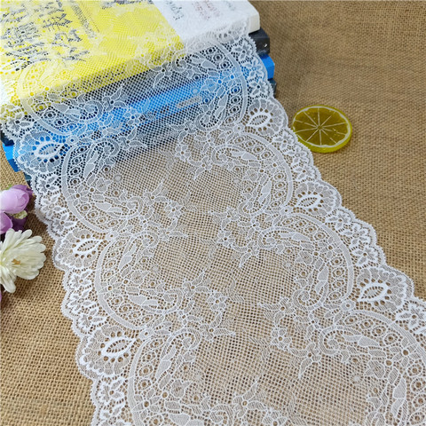 width 22cm E Nylon Spandex stretch Jacquard lace trimmings ► Photo 1/6