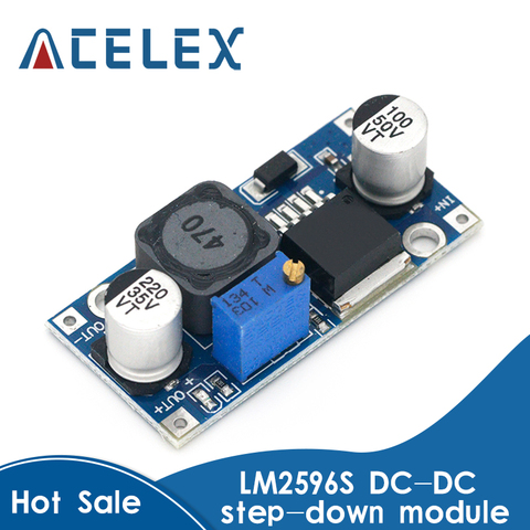 LM2596s DC-DC step-down power supply module 3A adjustable step-down module LM2596 voltage regulator 24V 12V 5V 3V ► Photo 1/6