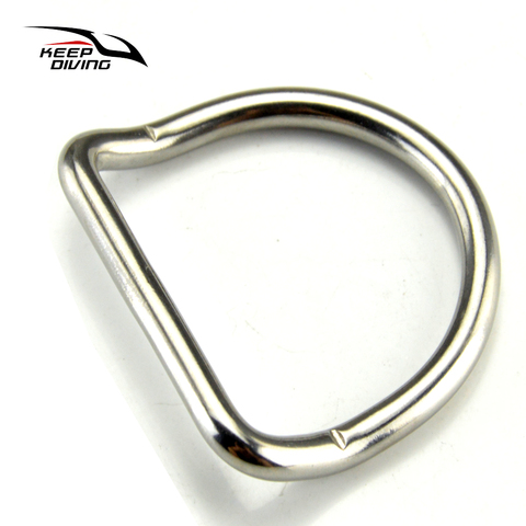 Keep Diving 3pcs 316 Stainless Steel D-ring D Shaped Seamless Clasp Clip For Weight Belt Buckle Bcd Scuba Diving Accessories ► Photo 1/5