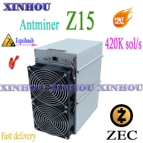 Asic miner Antminer Z15 420k Equihash Zcash ZEC miner better than Z11 Z9 z9mini S19 T19 B7 Innosilicon A9 A10 T3 M31S M30S A1 ► Photo 1/6