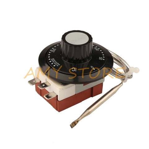 1Pc 250V 20A 3Pin Terminal ProbeTemperature Control Knob Switch Capillary Thermostat 0-40C50C80C90C120C 150C 200C 320C -30C~+30C ► Photo 1/6