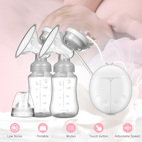 Electric breast pump unilateral and bilateral breast pump manual silicone breast pump baby breastfeeding accessories ► Photo 1/6