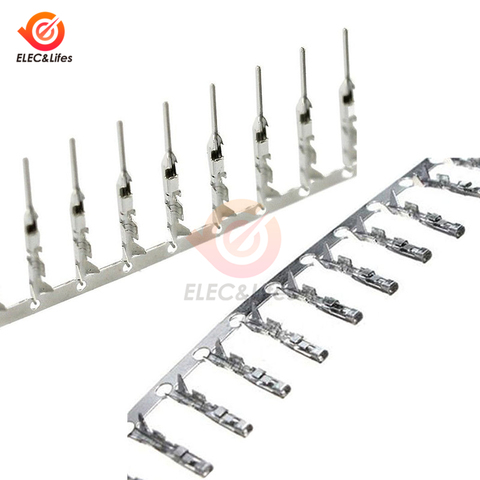 100Pcs/lot 2.54mm Dupont wire Jumper Wire Cable Housing Female/Male Pin Header Connector Terminal ► Photo 1/6