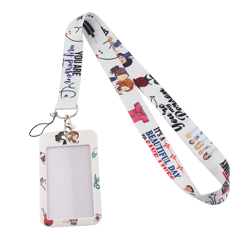 DZ1228 New Grey's Anatomy TV Show Doctor Nurse Neck Strap Lanyards Keychain Holder ID Card Pass Hang Rope Lariat Lanyard Gifts ► Photo 1/6