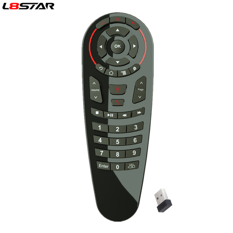 G30S Voice Search Air Mouse 33 Keys IR Learning Gyroscope Google Assistant 2.4G USB Smart Remote Control for X96 Android TV Box ► Photo 1/6