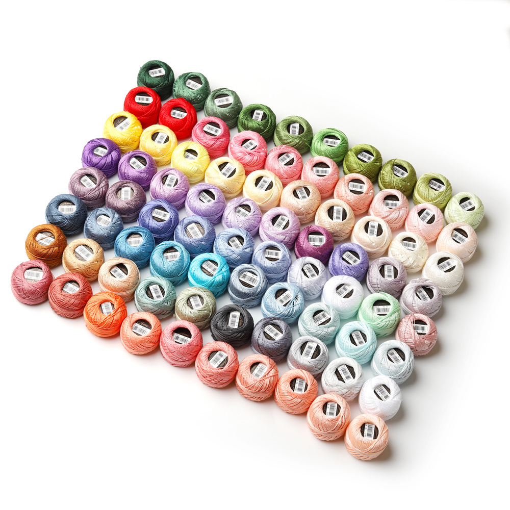 Cotton Crochet Thread Balls Soft 5g Size 8 Rainbow Perle ，Cotton Knitting 
