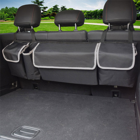 Car Trunk Organizer Interior Seat Back Storage Bag Auto Stowing Tidying For Toyota Land Cruiser Prado FJ120 150 ► Photo 1/6