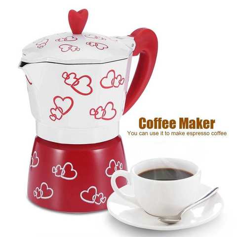 Coffee Maker Moka Pot  Aluminum Italian Type Espresso Coffee Stovetop For Home Office ► Photo 1/6