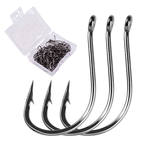 100PCS/ Box IZU Fishing Hook Jig Head Fishing Hooks Freshwater Fishhook  Carpfishing Pond Carpe Fish Tackle Accessories ► Photo 1/6