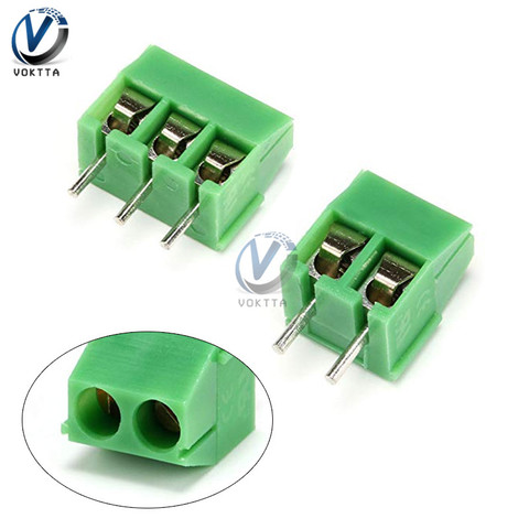 10pcs/lot KF350 2P/KF350 3P Green Terminal Blocks 3.5mm Pitch Copper Screw Straight Plug PCB Terminal Blocks Connector ► Photo 1/6