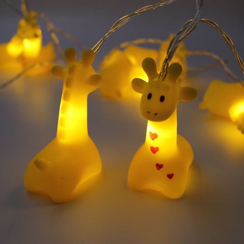 Silicone Animal Led String Lights Battery Powered Garland for Christmas Baby Room Decorative Navidad Natal Gifts New Year Decor ► Photo 1/6