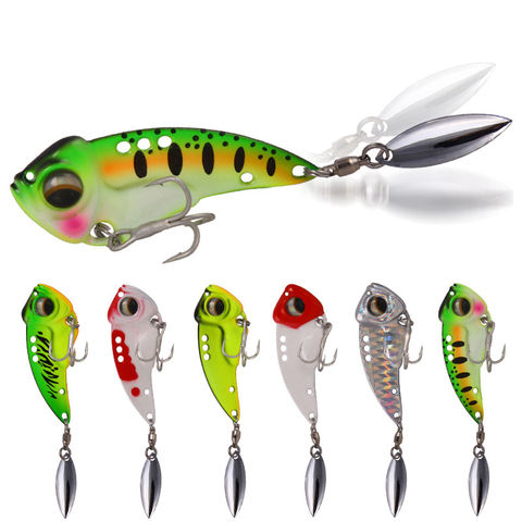 8.5/12.5/7g 4.5/5.5/6cm 3D Eyes Metal Vib Blade Lure Sinking Vibration Baits Artificial Vibe for Bass Pike Perch Fishing ► Photo 1/6