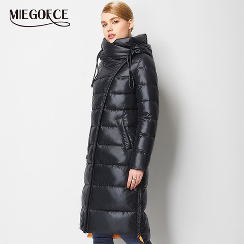 MIEGOFCE 2022 Fashionable Coat Jacket Women's Hooded Warm Parkas Bio Fluff Parka Coat Hight Quality Female New Winter Collection ► Photo 1/6