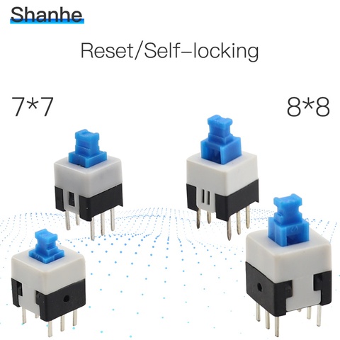 7 x 7mm  8 x 8mm PCB Momentary & Self-locking mini switch,tact switch push button ► Photo 1/6