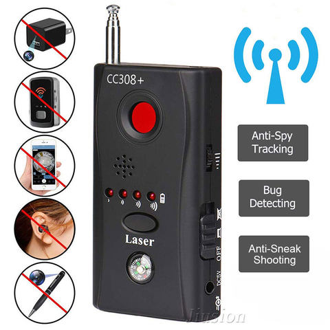 Full Range Anti-Spy Bug Detector CC308 Gizli Kamera Search Mini Wireless Camera Hidden Signal GSM Device Finder Privacy Security ► Photo 1/6