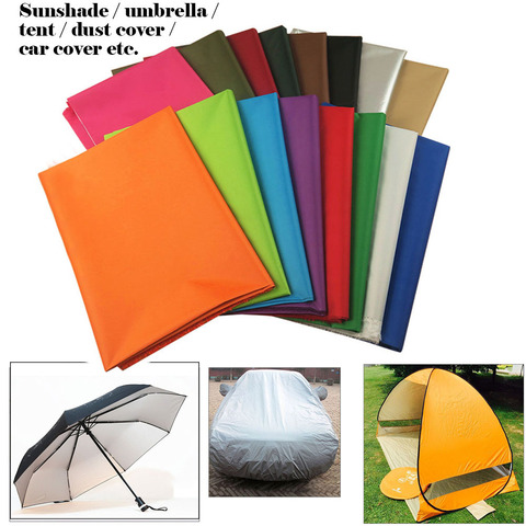 100*150cm Silver Coated Blackout Nylon Fabric Waterproof Polyester Umbrella Kite Pennant DIY Outdoor Camp Tent Material ► Photo 1/6