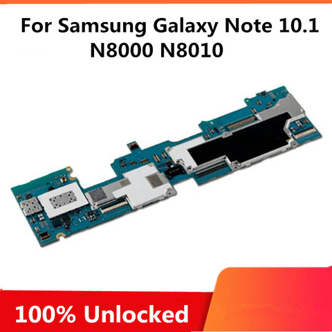 Motherboard For Samsung Galaxy Note 10.1 N8000 N8010 With Full Chips Factory Unlocked Logic Board With Android System Full Test ► Photo 1/2