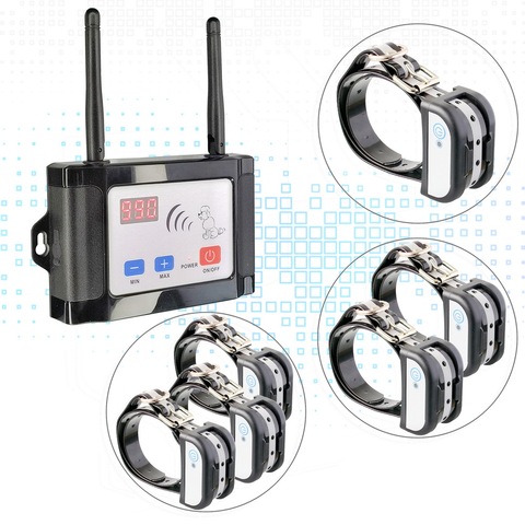 2022 New Dual Antenna Wireless Pet Dog Electronic Fence System With Rechargeable and waterproof 1/2/3 Dog Training Collars ► Photo 1/6