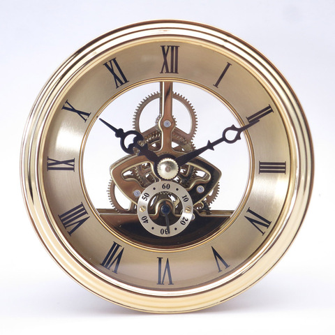 3D Small Wall Clock Retro Gold Table Clocks Wall Home Decor Shabby Chic Accessories Metal Transparent Movement Reloj Gift FZ993 ► Photo 1/1