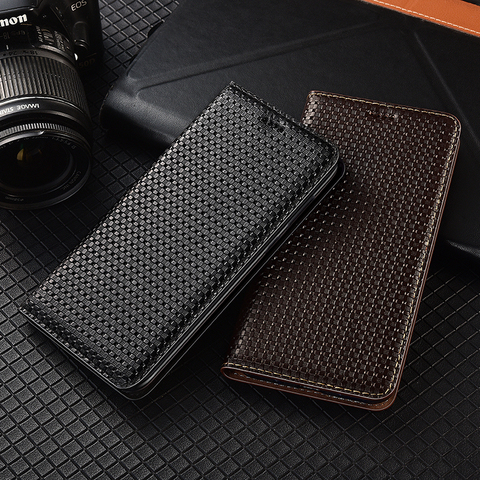 Luxury Genuine Leather Magnetic Flip Cover Case For LG Q6 Q7 Q8 Q60 Q70 V30 V30S V40 V50 V60 G5 G6 G7 G8 G8S G8X Plus Thiq ► Photo 1/6