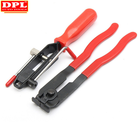 2pcs/set CV Joint Clamp Banding Install Tool Ear Type Boot Clamp Pliers Metal Hand Tool Red+Black CV Boot Clamp Pliers ► Photo 1/6