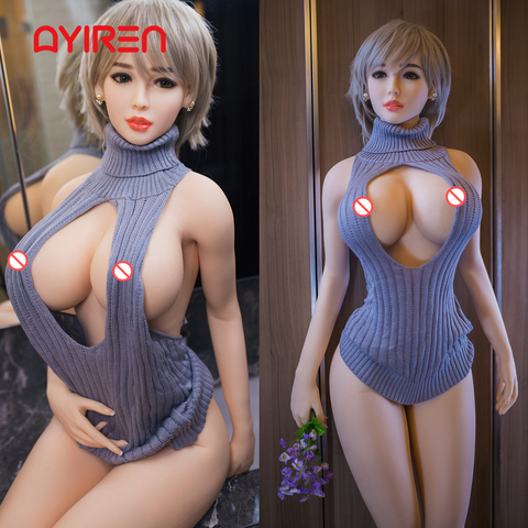 AYIREN 170cm Realistic Solid Silicone Sex Doll with Metal Skeleton for Men Masturbation Love Doll Oral Sexy Toys Anal Adult Toys ► Photo 1/6