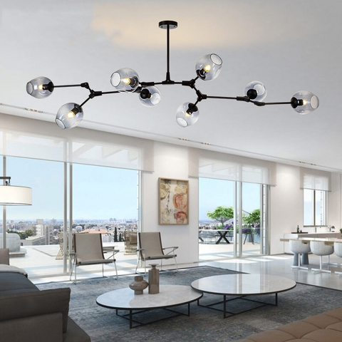 MDWELL Nordic lamp Ceiling Lights for living room lights Retro Loft vintage Hanging Suspension luminaire led light ceiling Lamp ► Photo 1/6