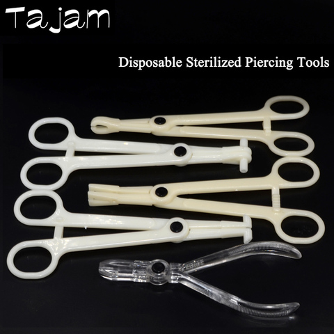 1PC Disposable Opening /Closing Clamp Pliers Sterilized By EO Gas PC Forceps Clamp Ear Nose Lip Belly Body Piercing Forcep Tools ► Photo 1/6
