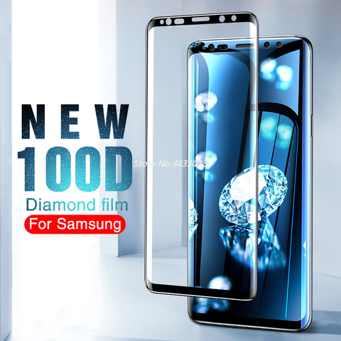 100D Full Curved Tempered Glass for Samsung Galaxy S9 S8 Plus Note 8 9 Screen Protector on The S8 S9 S7 S6 Edge Protective Film ► Photo 1/6