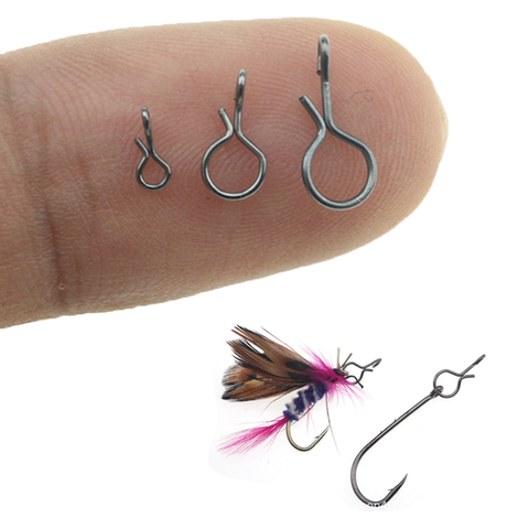 50pcs Hanging Fishing Snap Swivels Fly Pin Lure Hook Quick Change of Connecting Safety Ring Connector Tools Accessories Tackle ► Photo 1/6