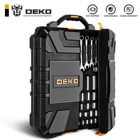 DEKO 192 Pcs Professional Car Repair Tool Set Auto Ratchet Spanner Screwdriver Socket Mechanics Tools Kit W/ Blow-Molding Box ► Photo 1/6