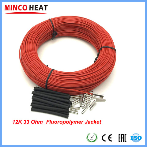 Fluoropolymer Carbon Fiber Heating Cable System 2mm 12K 33Ohm Carbon Fiber Floor Electric Wire Hotline ► Photo 1/6