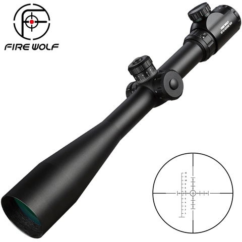 Fire Wolf 10-40x50 E Scope Long Range Riflescope Side Wheel Parallax Optic Sight Rifle  Hunting Scopes Sniper Rifle Sight ► Photo 1/6