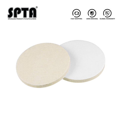 SPTA 3/4/5/6/7inch Wool Wheel Polishing Disc Sanding Wool Flock Pad Grinding Buffing Wool Felt Wheel Glass Flocking Polisher Pad ► Photo 1/5