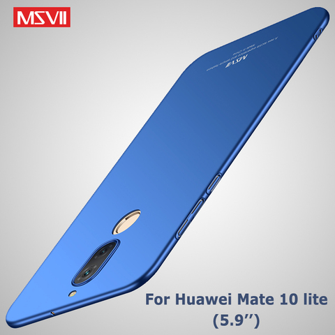 For Huawei Mate 10 Lite Case Cover Msvii Slim Coque For Huawei Nova 2i Case Hard PC Scrub Cover For Huawei Mate10 Lite cases ► Photo 1/6