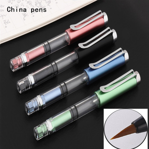 Watercolor Brush pen Soft art drawing Calligraphy Brushes Refillable Ink Fountain Pens school student supplies ► Photo 1/6