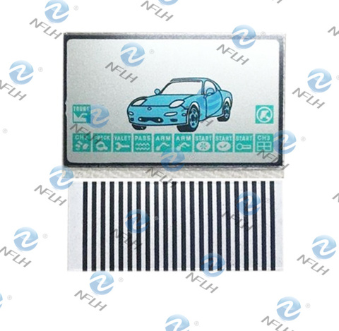 NFLH A9 LCD Display Flex Cable For Two Way Car Alarm Starline A9 A8 Remote Control Keychain KGB FX-5 FX5 FX 5 Zebra Strip ► Photo 1/3
