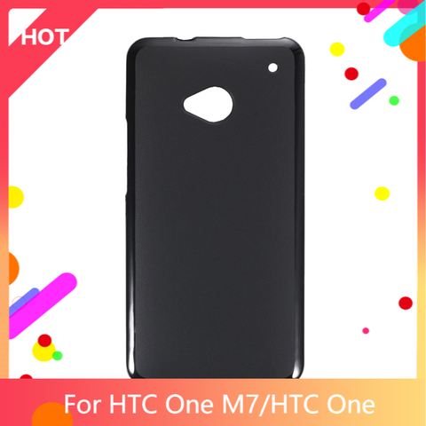 One M7 Case Matte Soft Silicone TPU Back Cover For HTC One Phone Case Slim shockproof ► Photo 1/6