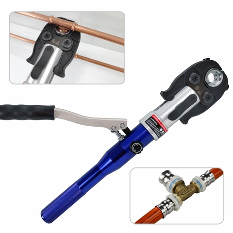 Hydraulic Pex Pipe Crimping Tools Pressing Plumbing Tools for Pex,Stainless Steel and Copper Pipe,Suit for Narrow Space ► Photo 1/6