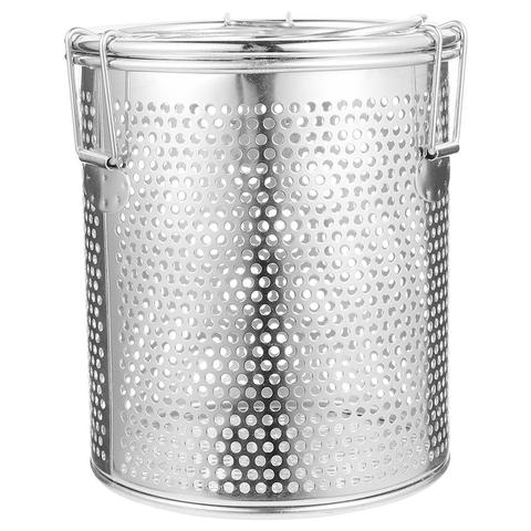 1Pc 304 Stainless Steel Seasoning Bag Gravy Soup Taste Spice Box Basket Brine Hot Pot Slag Separation mesh Colander Strainers ► Photo 1/6