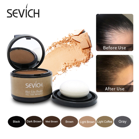 Sevich Magical Fluffy Hairline Powder Hair Line Shadow Hair Concealer Root Cover Up Gray Coverage Unisex Instantly 8 Color ► Photo 1/6