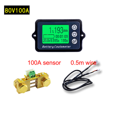 DC8-80V 100A Battery tester Coulometer TK15 Precision Battery Tester for LiFePo Coulomb Counter Vehicle Battery Tester ► Photo 1/1
