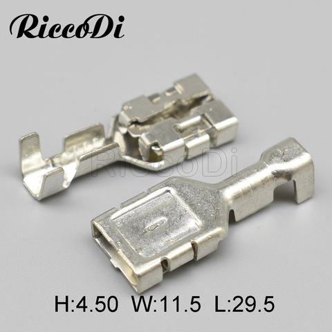 30Ps 9.5mm DJ626-D9.5x1.2C Automotive Crimping Wire Terminal Electrical Female Cable Connector Contact Brass Pins 7116-3250 ► Photo 1/3